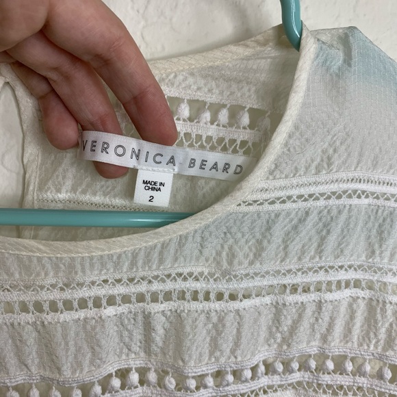 Veronica Beard The Gables Crew blouse silk 2 - Picture 5 of 8